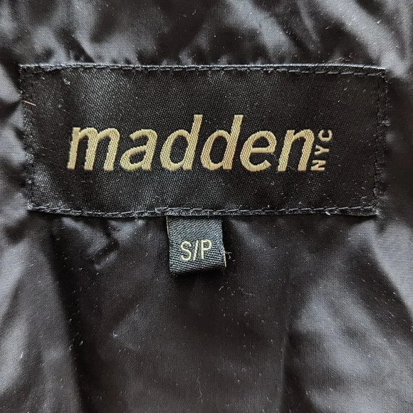 Madden NYC Ski Jacket/Puffer Jacket with Pockets, side zipper, Black Size S/P - Picture 2 of 10